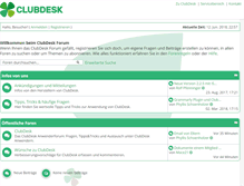 Tablet Screenshot of forum.clubdesk.com